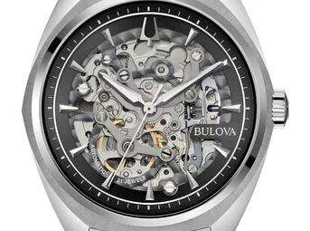 BULOVA GENTS CLASSIC AUTOMATIC SKELETON STAINLESS STEEL 96A293